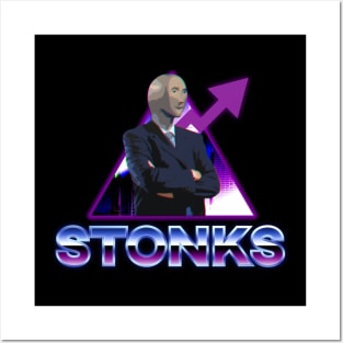 Stonks Aesthetic Posters and Art